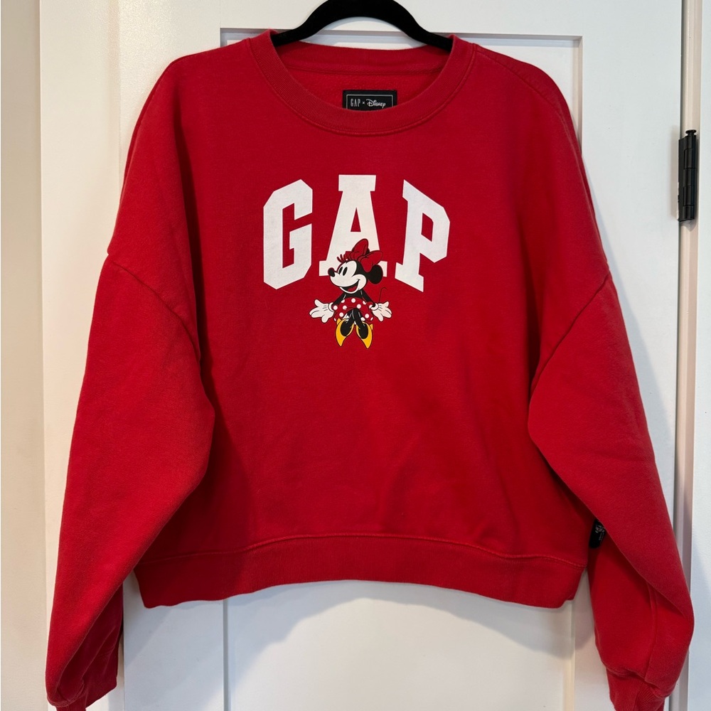 Gap × Disney Minnie Mouse Oversized Logo Sweatshirt